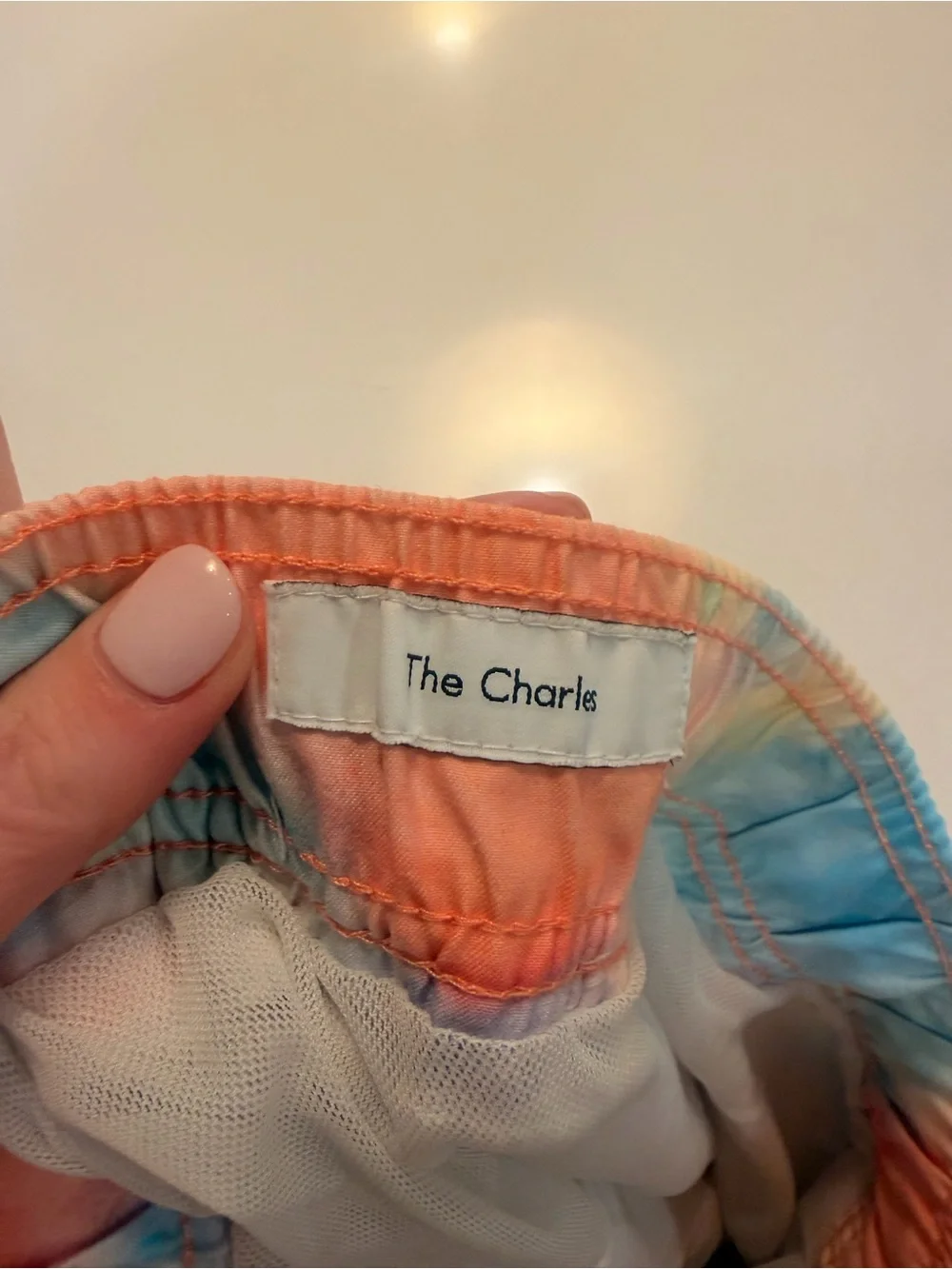Onia Pastel Orange and Blue Tie-Dye Swim Shorts! Excellent used condition!medium